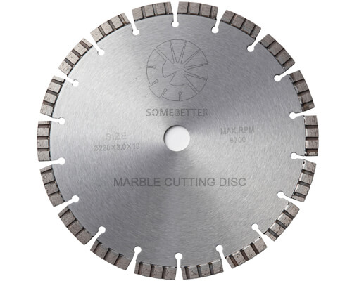 Diamond marble cutting blade / disc