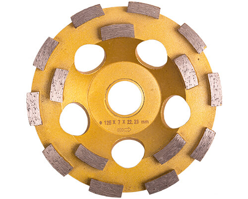 double row cup wheel