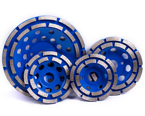 double row cup wheel