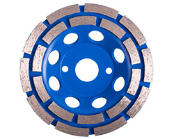 double row cup wheel